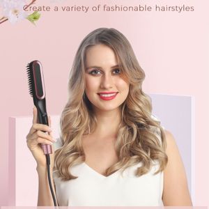 Professionele Stijltang Keramische Toermalijn Haar Krultang Borstel Haar Kam Stijltangen Curling Haar Ijzer Haar Styler Tool