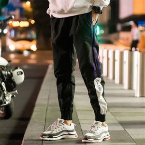 Hip hop Streetwear Mannen Harem Cargo Broek Koreaanse Jogger Joggingbroek Effen kleur Zwart Wit Enkellange Broek M-5XL