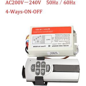 4 Poorten Draadloze Afstandsbediening Digitale Afstandsbediening Schakelaar Lightswitch