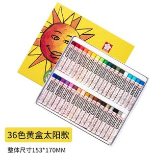 1 Set Sakura CRAY-PAS Olie Pastels Niet Giftig Veilig Wax Krijttekening Voor Studenten Kids Gele Doos 50 kleuren Kunst Levert