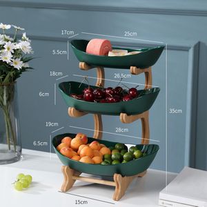 Woonkamer Salontafel Creatieve Moderne Huishoudelijke Multilayer Licht Luxe Plastic Snack Fruitschaal