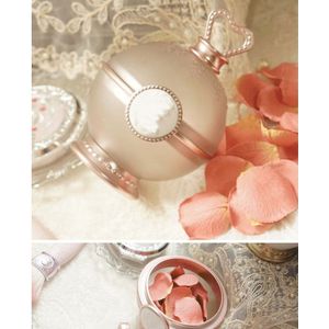 Laduree Queens Sieraden Houder Matte Luxe Make Storage Container Sieraden Opbergdoos Ring Ketting Pot W Rozenblaadjes Blush