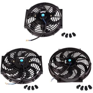 1 Pc 10 Inch 12 Inch 14 Inch Universele Auto Radiator Fan Slim Push Pull Elektrische Motor Koelventilator 12V 80W