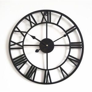 40Cm Grote Metalen Nordic Stijl Wandklok Huishouden Slaapkamer Iron Art Klokken Muur Horloge Home Decor