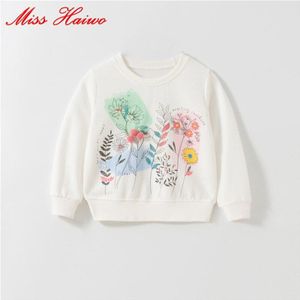 1-7Y Meisjes Sweatshirt Tops Kinderen T-shirt Blouses 100% Badstof Katoen Bebe Hoodies Kids Baby Meisje Kleding Tee tops