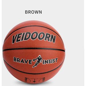 Veidoorn Of Retail Basketball Ball Pu Materia Officiële Size7/6/5 Basketbal Gratis Met Net tas