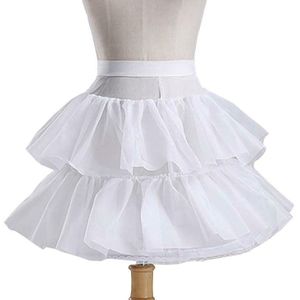 Witte Korte 40 Cm Lengte Petticoats Vrouwen Meisje Kinderen Twee Lagen Onderrok Voor Trouwjurk Jupon Cerceau Mariage