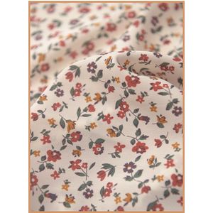 50*150Cm Verse Fee Bloem Cluster Imitatie Linnen Chiffon Jurk Sjaal Shirt Kinderen Jurk Top Stof