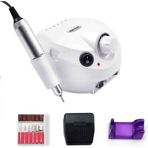 Professionele Elektrische Nagel Boor Machine 32W 35000Rpm Met Speed Scherm Elektrische Nagelvijl Manicure Cutter