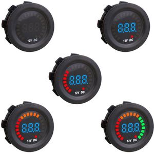 Auto Digitale Voltmeter Amperemeter Dc 12V Motorfiets Waterdicht Kleur Screen Led Digital Panel Voltmeter Auto Accessoires