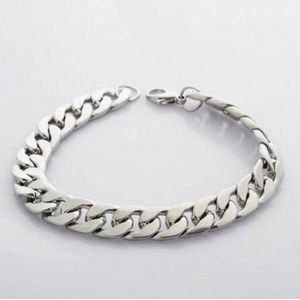 Punk Minimalistische Rvs Rock Bangle Armband Cubaanse Rem Chain Mode-sieraden Hip Hop Rap Vrouwen Mannen Unisex Party