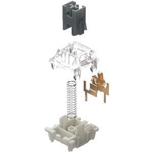 Gateron Zilver Pro Schakelaar Lineaire Stofdicht Enkele Tweetraps Lente Voor Gaming Mechanische Toetsenbord Fabriek Pre-lubed 45G 3pin