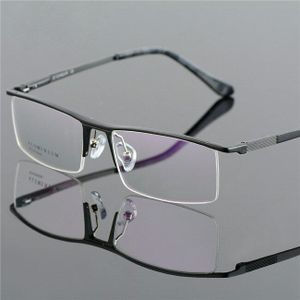 Aluminium Half Velg Optische Frame Prescription Mannen Rechthoekige Groene Brillen Business Bril Sport Spektakel 823022