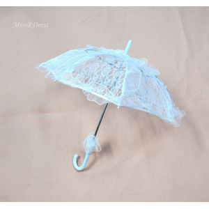 MissRDress Handgemaakte Bridal Paraplu Wit Battenburg Kant Bloem Paraplu Parasol Vintage Paraplu Voor Bruiloft Accessoires JKs3