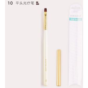 Japanse Stijl Manicure Borstel Nail Art Tool Franse Schuine Hoofd Lichttherapie Kleur Tekening Trekken Lijn Pen Uv Gel Nail borstel