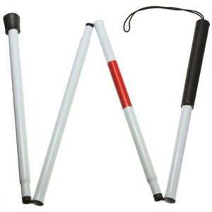 Slechtzienden Kruk Riet Blind Wandelstok Wandelaar Aluminium Vouwen