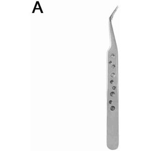 Wimpers Pincet Staal Superhard Pincet Hoge Precisie Anti-Statische Pincet Voor Wimper Extensions Q2H4