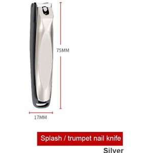 Professionele Rvs Anti-Splash Nagelknipper Cutter Teennagel Snijmachine Trimmer Pedicure Schaar Manicure Bestanden