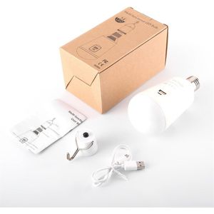Multifunctionele Solar Led Lamp Lamp Draagbare 7W Led Lamp E27 Emergency Led Lamp Dc 5V 2600mA Met Batterij power Bank