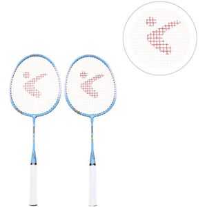 1 Paar Badminton Racket Aluminium Draagbare Sport Apparatuur Badminton Set Voor Kinderen Volwassen