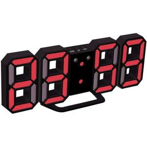 3D Led Digitale Klok Alarm Horloge Glowing Night Modus Elektronische Tafel Klok 24/12 Uur Display Wekker Muur Opknoping
