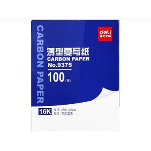 100 Stuks Carbon Papier 16K Maat 18.5*25.5Cm Rode Carbon Papier