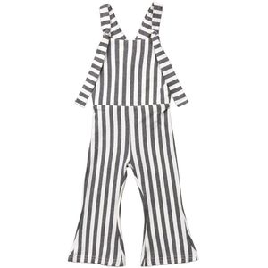 Leuke Peuter Kids Gelukkig Baby Meisje Kleding Strepen Brace Broek Katoen Overalls Jumpsuit Romper Outfits Kinderkleding