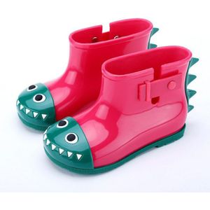 Kinderen Regen schoenen Mode Kinderen laarzen PVC Rubber Boy Baby Cartoon Meisje Waterdichte dinosaurus Regen laarzen