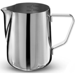 Rvs Opschuimen Dampende Pitcher Guirlande Cup 350Ml Voor Espresso Machine, Koffie Melkopschuimer En Latte Maker