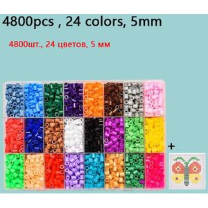 24 / 72 Kleuren 5Mm Hama Kralen/Iron Kralen Diy Puzzels 2.6Mm Onderwijs Kralen 100% Kwaliteitsgarantie perler Zekering Kralen Diy Speelgoed