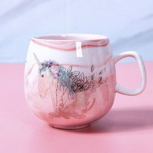 Creatieve Gemarmerd Keramische Mok Flamingo Mok Tea Cup Kantoor Bar Drinkware