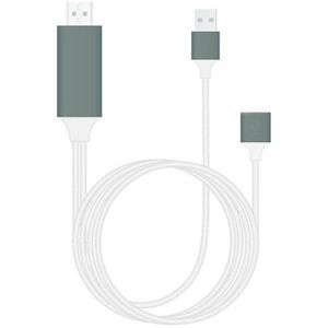 Draad Hdmi Kabel Plug En Play Av Adapter 1080P Telefoon Naar Tv Lijn Smart Hd Hoge Snelheid Sync Screen tabletten Voor Iphone 6 7 8 X