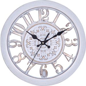 Wandklok Saat Klok Klok De Pared Muur Saati Vintage Digitale Wandklokken Klok De Muur Muur Horloge Horloge Muur quartz (Wit)