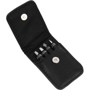 1 Set Portable Eyebrow Trimmer Stainless Steel Clips