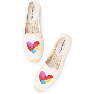 Womens Espadrilles Platte Schoenen