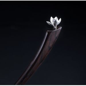 925 Sterling Zilveren Bloemen Haarspelden Voor Vrouwen Hout Bruiloft Accessoires Bruid Sieraden Haar Stok Hanfu Japanse Chinese Haarspeld