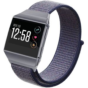 Nylon Weven Klittenband Band Voor Fitbit Ionische Loopback Horlogebanden Sport Ademend Bandjes Vervanging Polsbandjes Eenvoudig Te Installeren