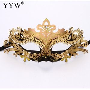 Venetiaans Carnaval Masker Partij Kostuum Maskerade Maskers Sexy Venetië Masker Vrouw Kostuum Lace Half Gezicht Masker Oogmasker Gold Hollow