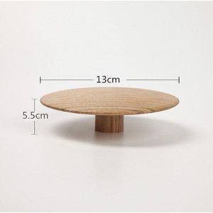 Massief houten creatieve paddestoel opknoping haak Japanse stijl woonkamer veranda kapstok moderne minimalistische ronde houten haak