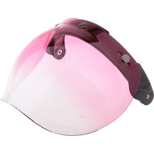 Motorcycle 3-Snap Gradient Bubble Shield for 3/4 Bonanza Helmets