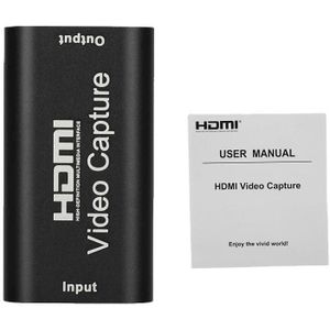 Hdmi Naar Usb 2.0 Video Acquisitie Kaart 1080P Hd Camera Game Video Real-Time Flow Collection Broadcast