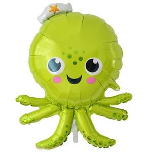 10 stks/partij Grote Hippocampus Octopus Fish Shark Folie Ballon Oceaan Dier Thema Kids Verjaardagsfeestje Decoratie Heliumballon