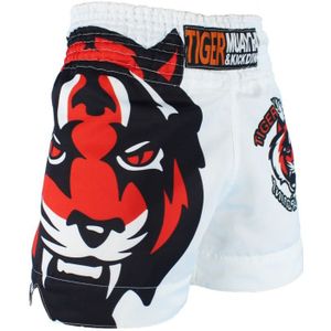MMA Boksen Sport Muay Thai Witte Tijger Boksen Broek Contest Bijpassende Shortskickboxing shorts Tiger Muay Thai shorts mma Trunks