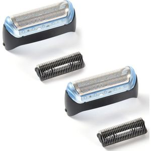 2 Pcs Elektrische Mesh Duurzaam Scheerapparaat Folie Hoofd Onderdelen Voor Braun 10B/20B Model 180 190 170 1775 1735