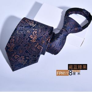 8Cm Rits Banden Voor Mannen Professionele Business Executive Gestreepte Lui Pull Stropdassen Corbata Vintage Bruiloft Accessorie