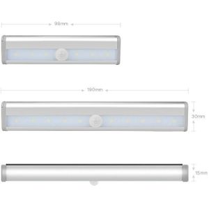 Nachtlampje Kledingkast verlichting PIR Motion Sensor Led Kledingkast Licht Met Lijmen Sticker LED Lamp Voor Kast Kast Keuken