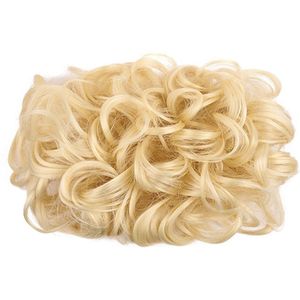 Messy Knot Clip In Hair Extension 2 Plastic Kam Korte Krullend Haar Chignon Synthetisch Haar Rommelig Chignon Voor Vrouwen bruiloft