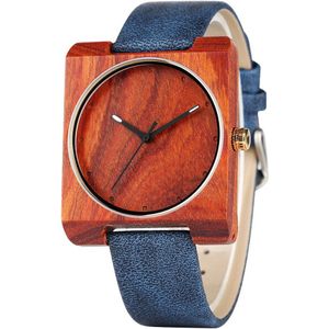 Redfire Vrouwen Hout Horloges Unieke Vierkante Houten Case Eenvoudige Dial Casual Lady Horloges Quartz Klok Reloj Femenino