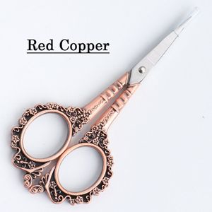 Kleine Schaar Vintage Stijl Nail Cutter Schaar Wenkbrauw Trimmer Neus Haar Nagelriemen Rose Gold Duable Make Up Gereedschap LY1852