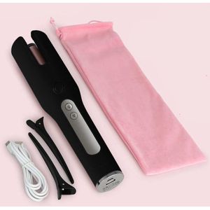 Draadloze Haar Curler Auto Roterende Keramische Haar Krultang Usb Oplaadbare Draagbare Automatische Krultang Draadloze Haar Krultang